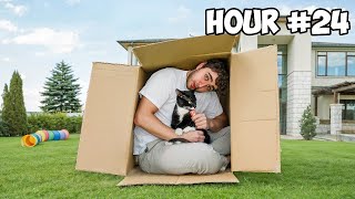 We Tried Living in a Cardboard Box That Was WAY Too Small… (With My Cat)
