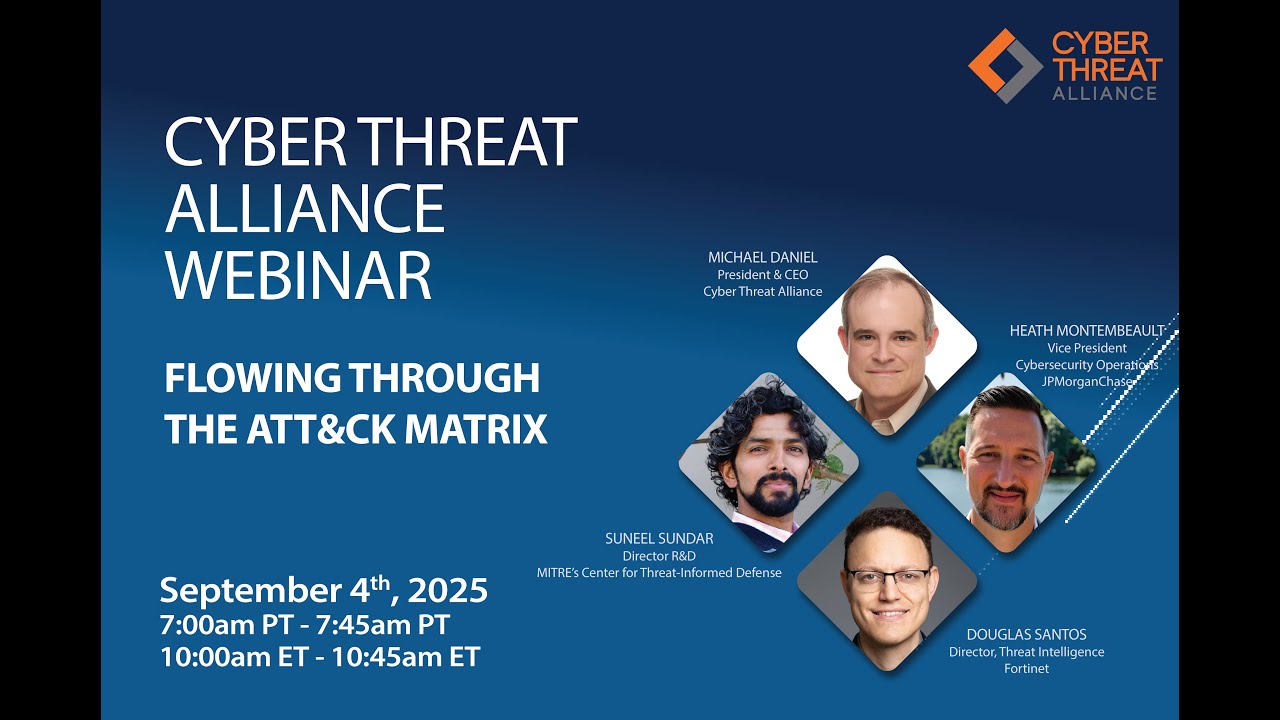 CTA Webinar Flowing Through the ATT&CK Matrix