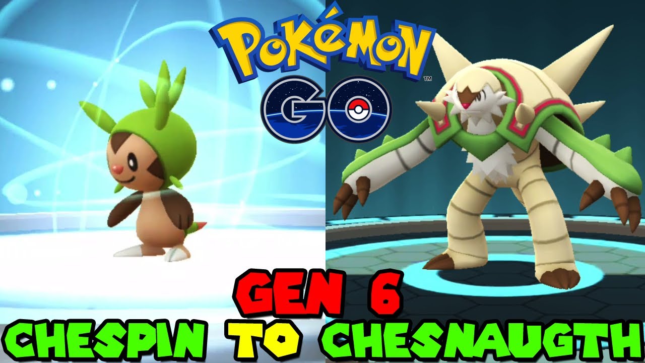 pic Chespin Evolution Pokemon Go evolving chespin to chesnaught in pokemon go gen 6 kalos celebration event