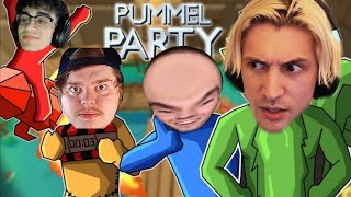 xQc Plays PUMMEL PARTY with the FUNNIEST SQUAD