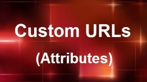 MicroStrategy - Custom URLs (Attributes) - Online Training Video by MicroRooster