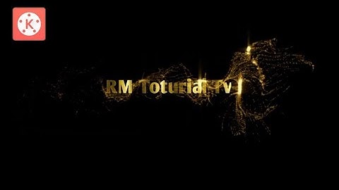 Tutorial KineMaster Opening Intro || Golden Particles Text