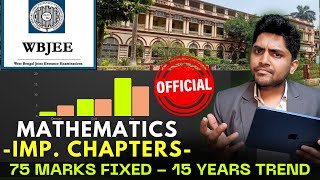 WBJEE 2025 - MATHS - CHAPTERWISE WEIGHTAGE | CHECK OUT - IMPORTANT CHAPTERS