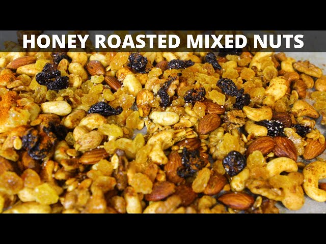 How To Make Roasted Nuts - Spicy Honey Roasted Mixed Nuts 