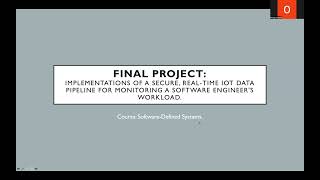 Real-time IoT data pipeline for monitoring a software engineer's workload.