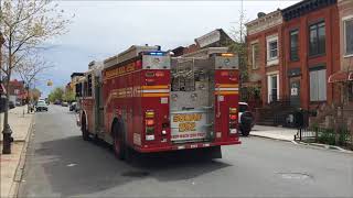 FDNY SQUAD 252 RESPONDING URGENTLY TO REPORTS OF A FIRE IN EAST NEW YORK, BROOKLYN IN NEW YORK CITY.