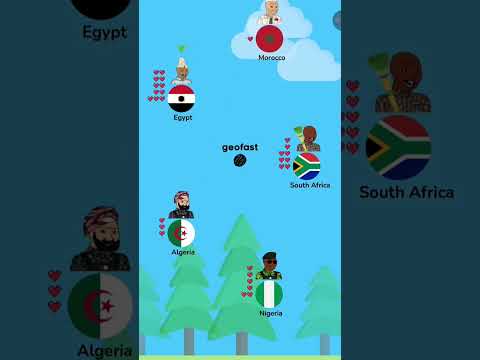 African War 💥 4-way battle: 🇩🇿 vs 🇳🇬 vs 🇿🇦 vs 🇲🇦