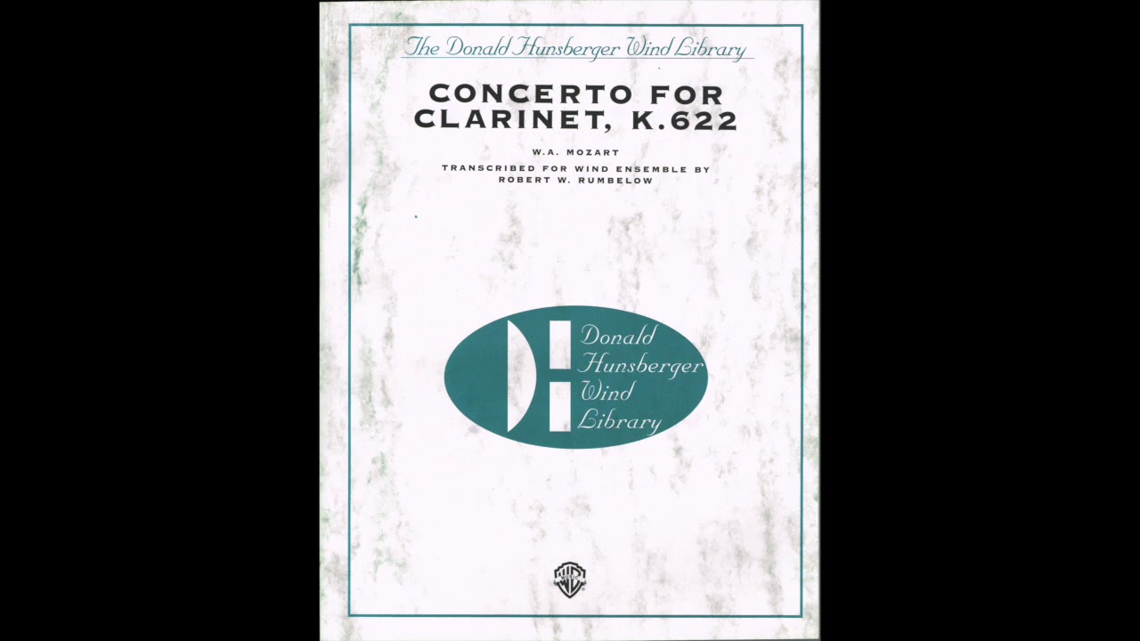 Concerto for Clarinet, K. 622 - W.A. Mozart (Rumbelow) Audio Only