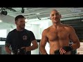 Sean Strickland mocks Khamzat Chimaev during UFC 328 media workout