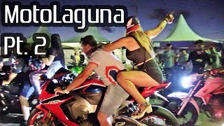 MotoLaguna #02 - Superbikes MADNESS at night, loud exhausts & insane BURNOUTS!