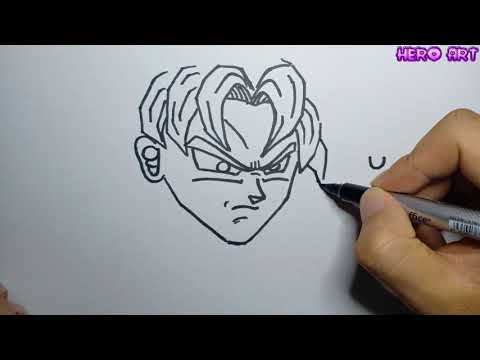 Video Vẽ GOKU SSJ Đơn Giản Từ Chữ Viết VẼ VUI - youtube