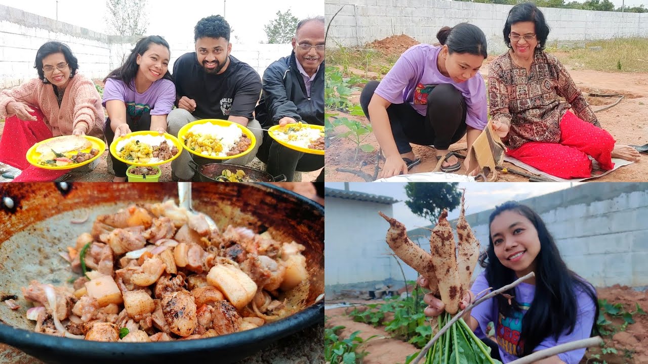 Cooking Eating with my Family in our Land| Fresh Radish harvest #tiprasa #mukbang #harvest