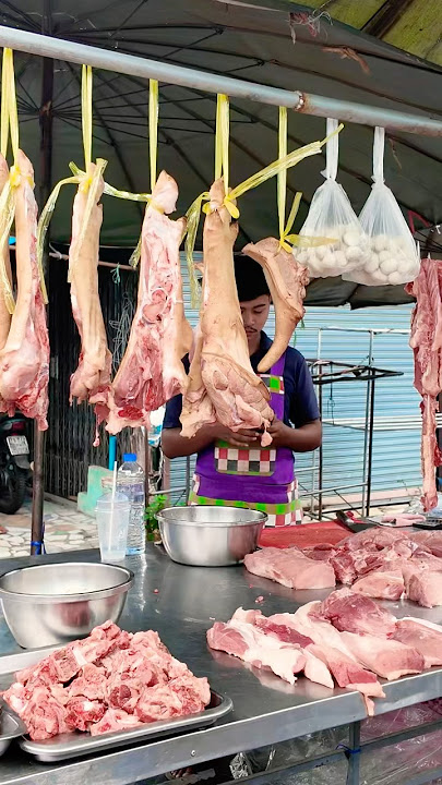 Amazing Beef 🥩 seller in Thailand 🇹🇭.., #thaistreet #thaicuisine #thailand #beef #market #thai