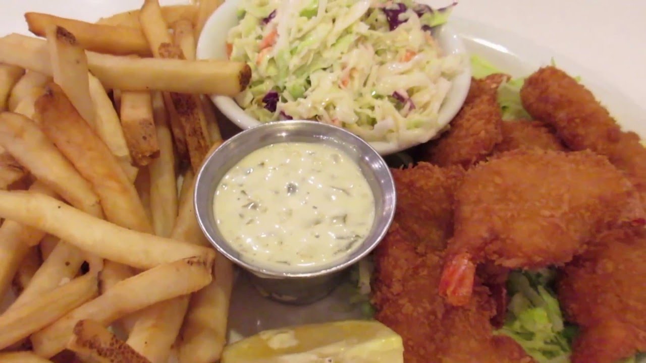 Fried Shrimp with Cole Slaw and French Fries Lori's Diner San Francisco California YouTube