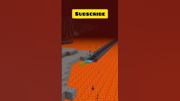 How I made this lava bridge in Minecraft