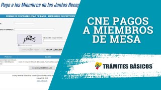Consulta de pagos CNE a los miembros de mesa electoral MJRV