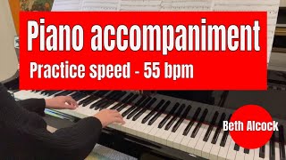 La Cinquantaine by Jean Gabriel Prosper Marie  | piano accompaniment - 55 bpm | AMEB violin grade 3