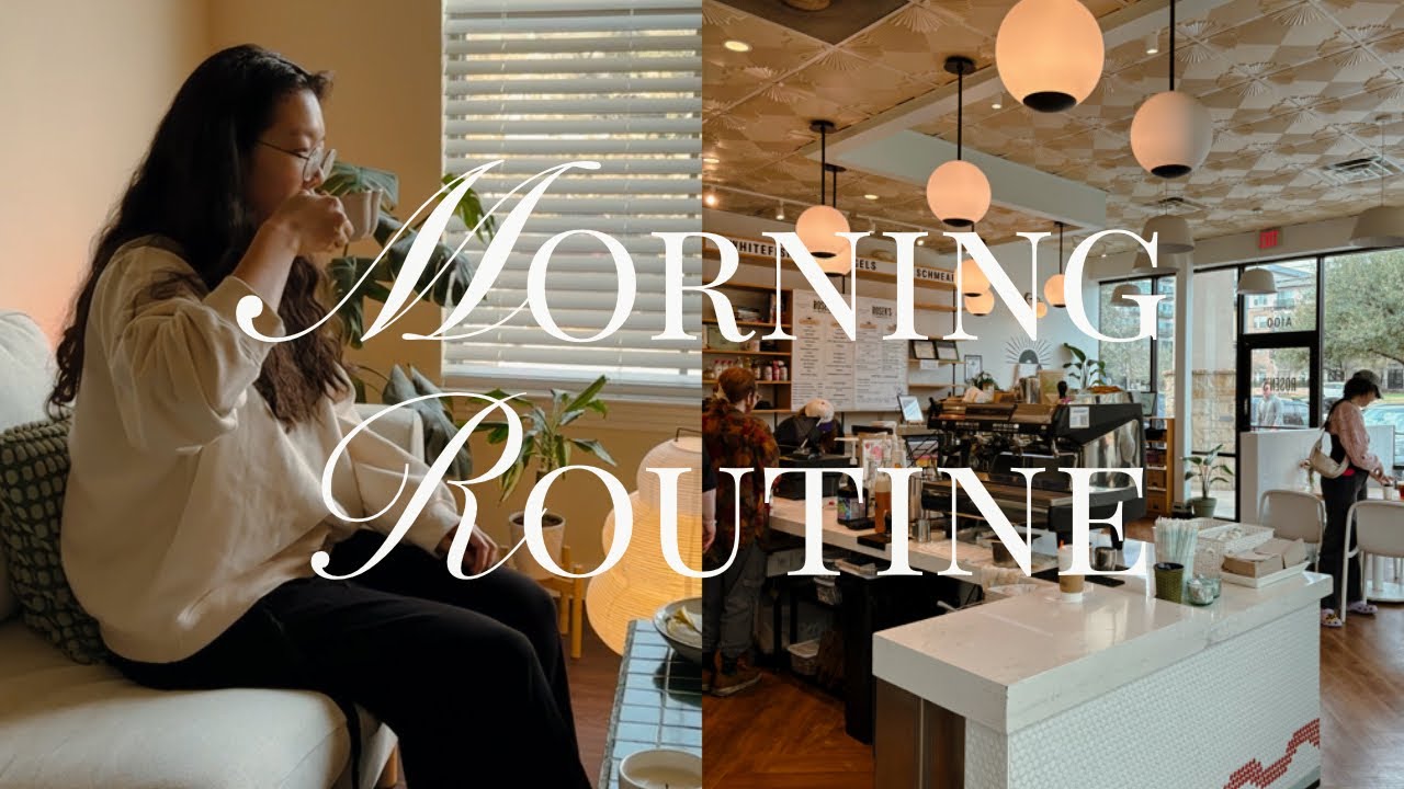 saturday morning vlog | slice of life | journaling, breakfast, coffeeshop, aerials 🥐 