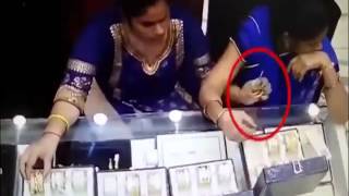jewellery thief women caught on cctv camera