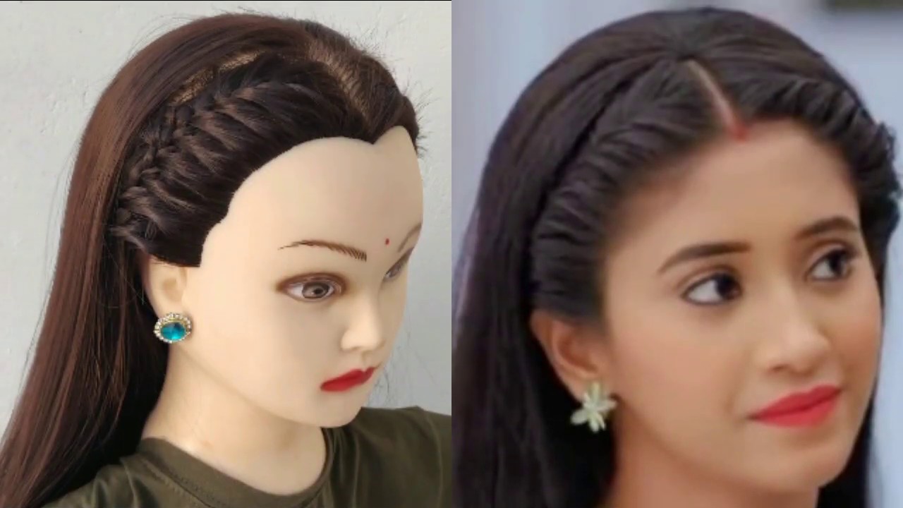 Easy CollegeParty hairstyles inspired by Shivangi JoshiNairaNaira  hairstyleRakshabandhan Special  YouTube