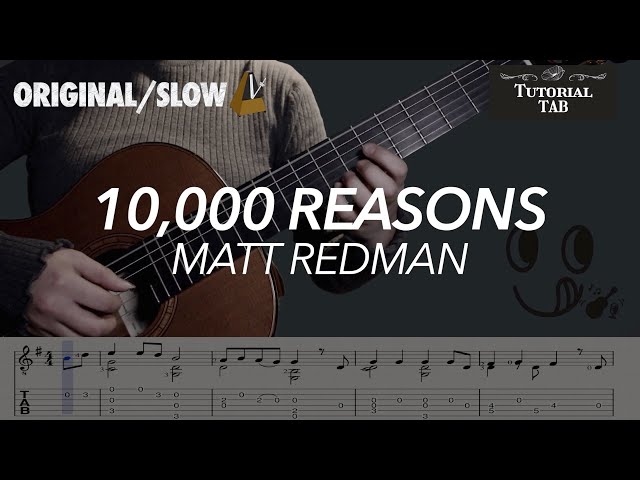 10,000 Reasons - Matt Redman (Fingerstyle Tutorial with TAB) class=