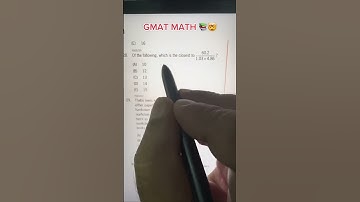 GMAT Wiskunde Truc