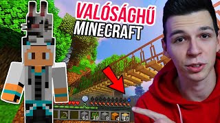 MAGÁTÓL FELÉPÜLŐ HIDAK? 🤫 VALÓSÁGHŰ Modok Minecraft 3. rész