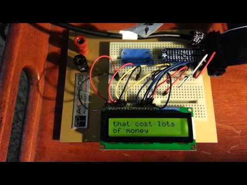 Raspberry Pi scrolling text display.