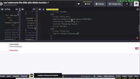 【VUEJS】 slide able delete function