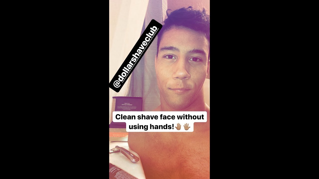 Gabe Adams Shaves His Face Without Hands!!