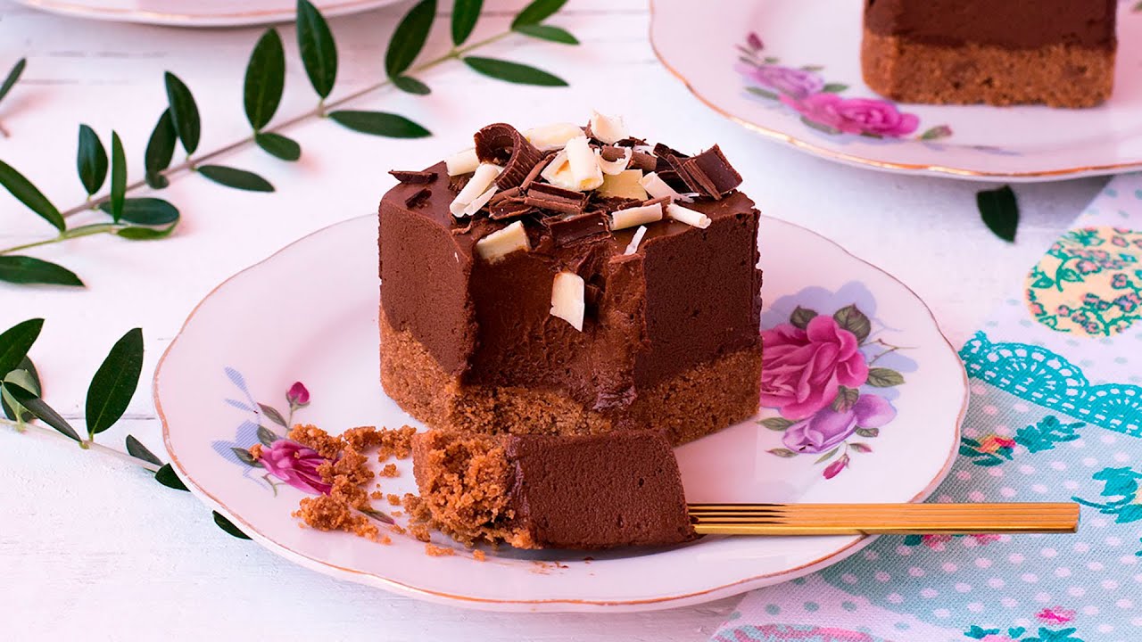 Semifrío de chocolate | Postre muy fácil y rico en versión individual