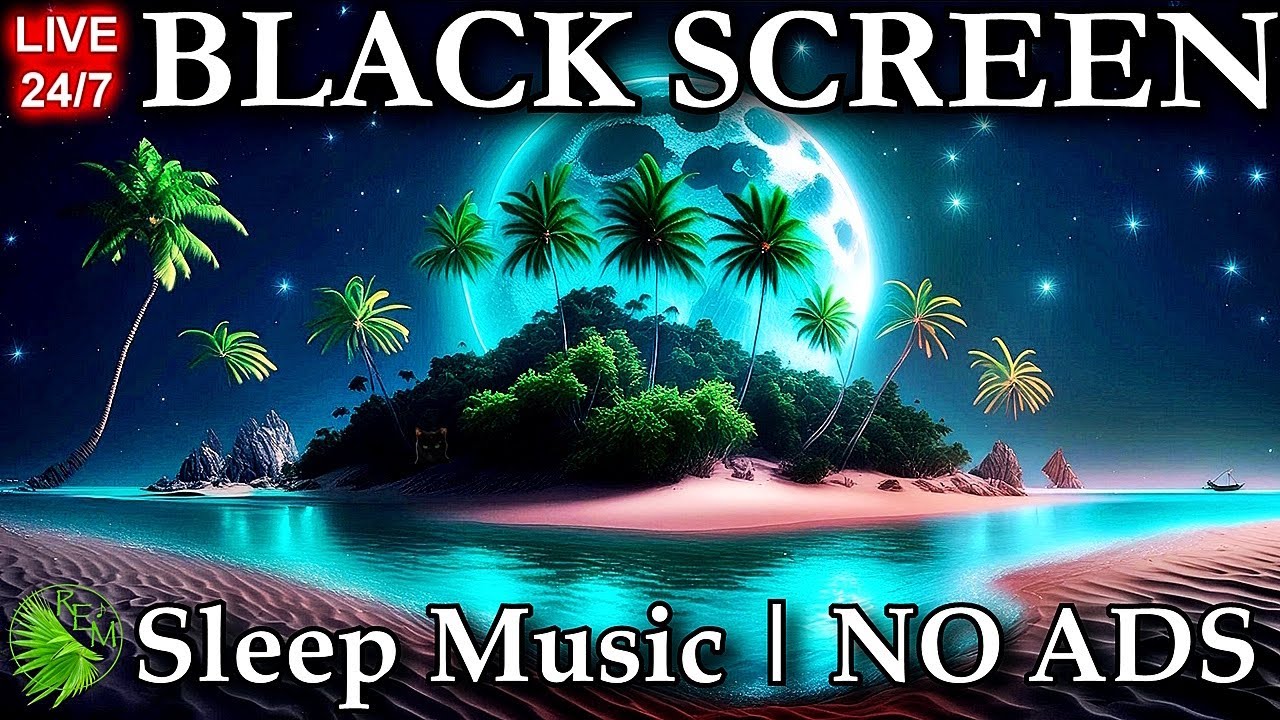 SERENE TRANQUILITY Sleep Music (NO ADS) Ambient Relaxing Music, Deep Sleeping Music Black Screen