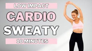 🔥10 Min Sweaty Cardio Workout🔥NO JUMPING🔥Fat Burner🔥No Equipment🔥Low Impact Workout🔥