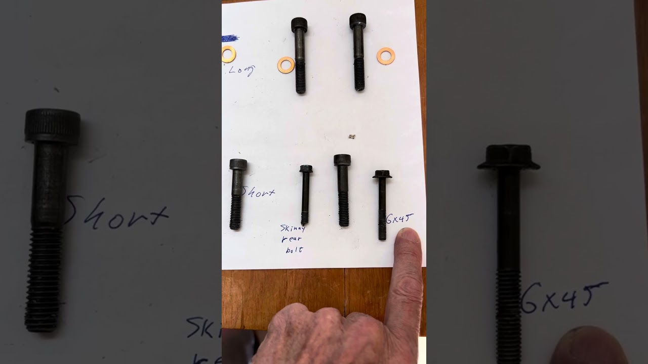 RG500 Rebuild top case to bottom case bolts