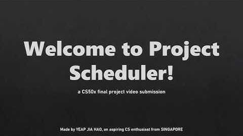 CS50x Final Project Video Submission