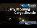 Excellence on Unicom! iniBuilds A300 early morning cargo shuttle from BOS to EWR | Real Airbus Pilot