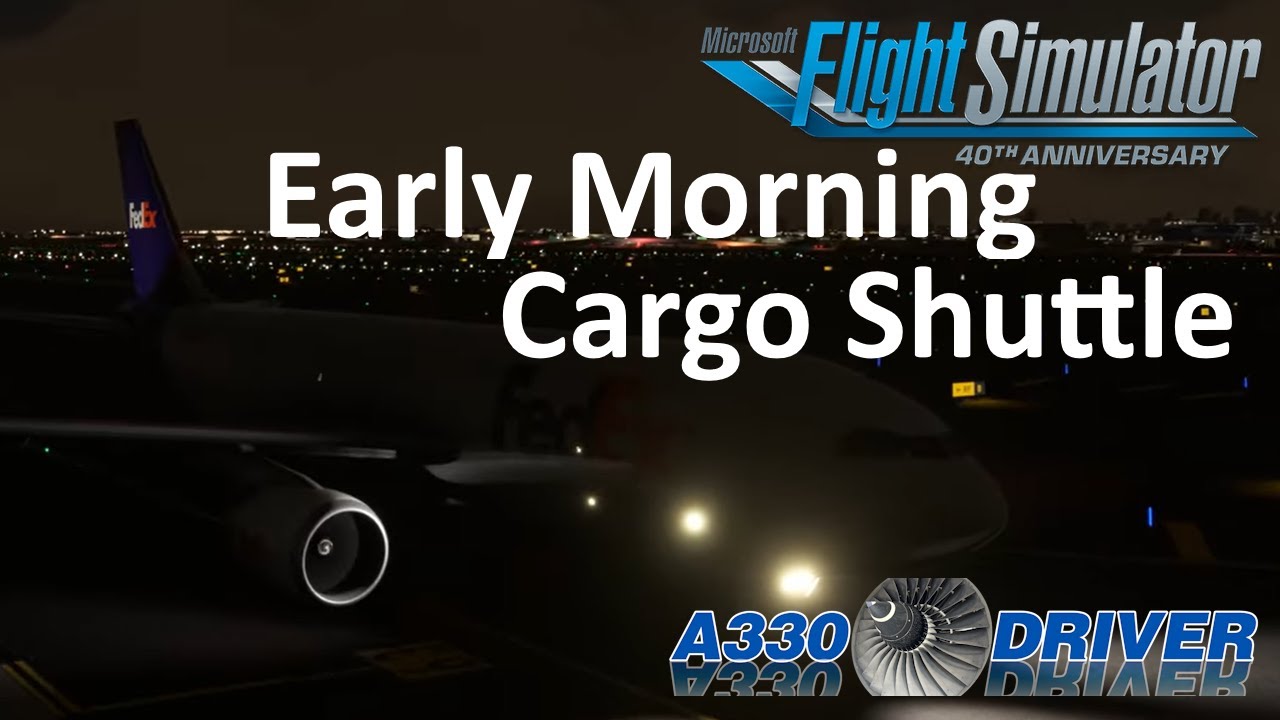 Excellence on Unicom! iniBuilds A300 early morning cargo shuttle from BOS to EWR | Real Airbus Pilot