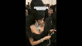 Cardi B Is Giving Being At The House Party On 2% Battery At The Met Gala