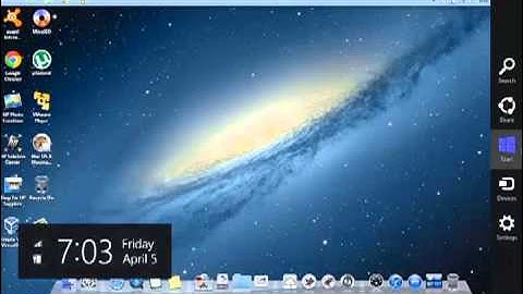 Mac OS X Skin Pack on Windows 8 Pro