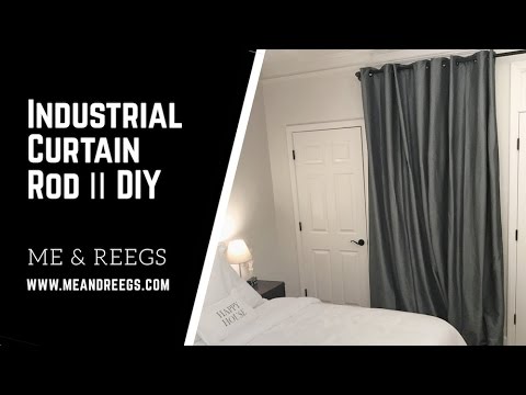 hqdefault Industrial Pipe Curtain Rod | How to DIY It!