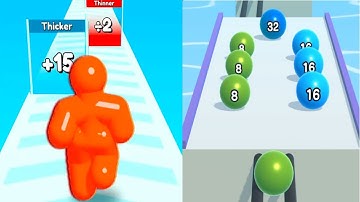 Ball Run 2048 vs Tall Man Run All Level Gaming Walkthrough Alltrailers IOS,Android Gameplay 4k Nr 86