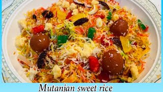 MUTANJAN SWEET RICE RECIPE zarda rice-shadi walay methay chawal