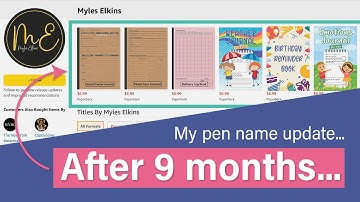 How My Pen Name is Performing After 9 Months...(and 7 Key Aspects To Be Successful in KDP)