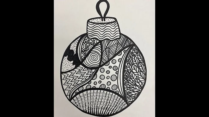Zentangle Holiday Ornament