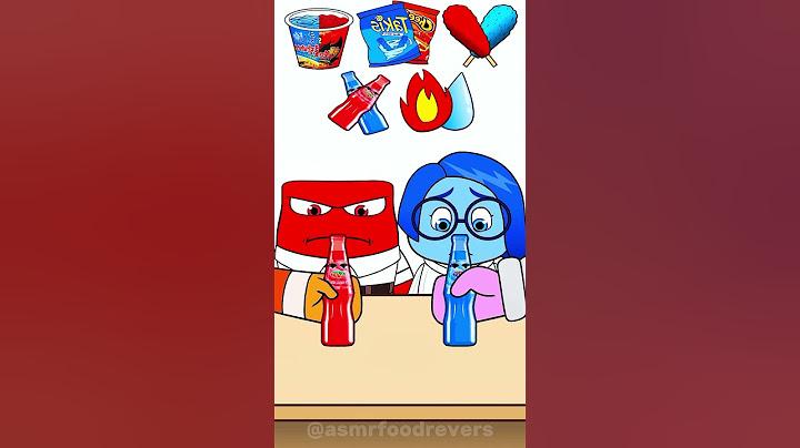 Blue VS Red Food Emoji Mukbang💙❤ #short #moomoostudio