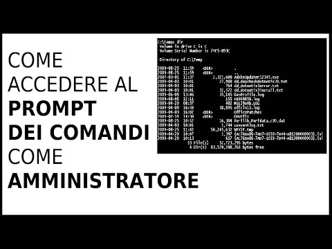 Video: Come Accedere Al Prompt Dei Comandi In Windows 7