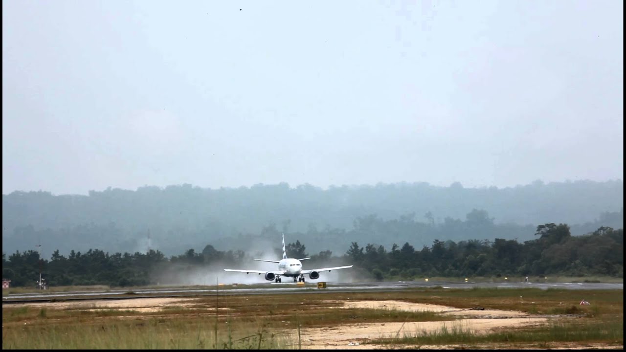 Express Air PK-TXG wet takeoff from Domine Eduard Osok Airport in Sorong