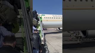 Boarding a Saudia Airlines A321