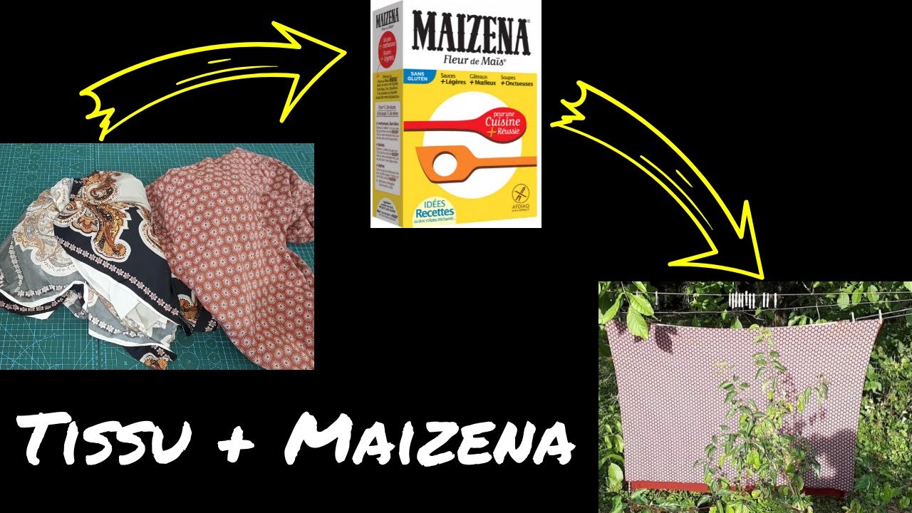 Les mini tutos - Episode 13 : Amidonner un tissu (avec de la Maïzena)