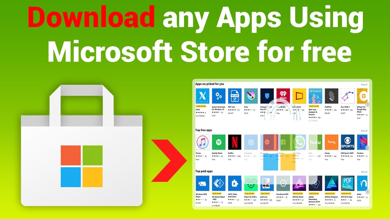 Apps Store 👉 Download Any Apps In Windows 10 Using Microsoft Store For